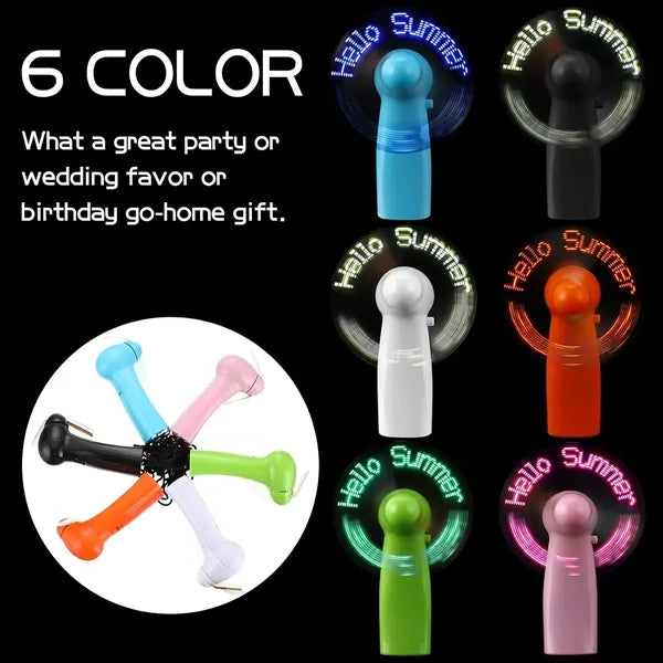 LED Flashing Message Fan