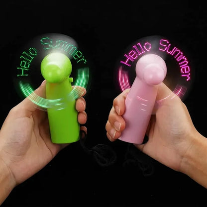 LED Flashing Message Fan