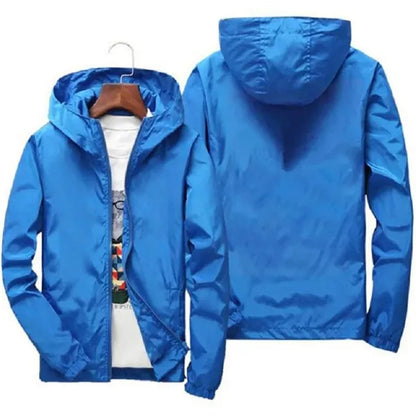 Unisex Waterproof Hooded Wind break Jackets