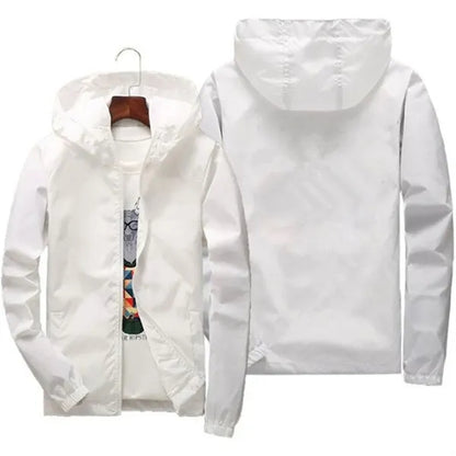 Unisex Waterproof Hooded Wind break Jackets
