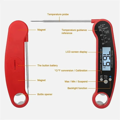 Foldable Digital Meat Thermometer