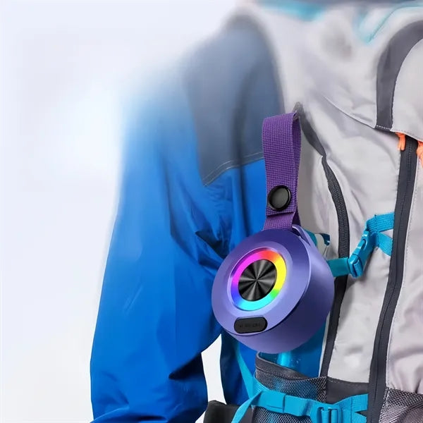 Outdoor Mini Portable Waterproof Led Colorful Light Speaker