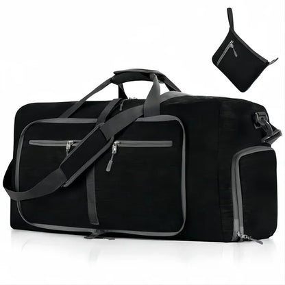 Foldable Travel Gym Duffel Bag With Shoes Compartment