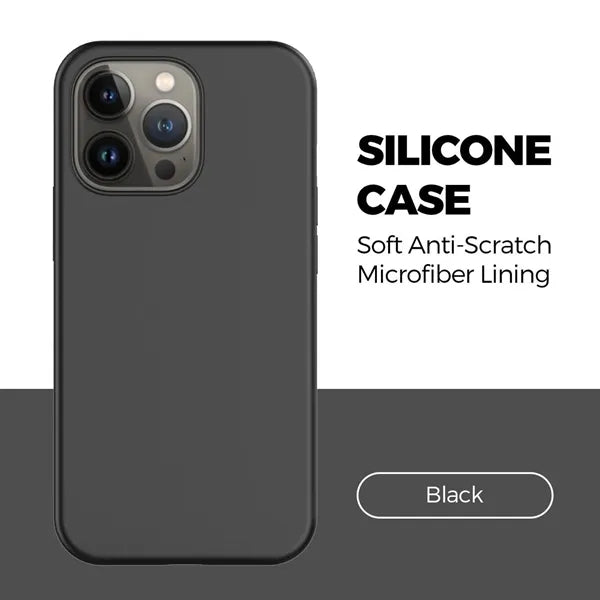 iPhone Case Silicone Finish and Microfiber Lining