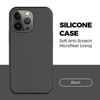 iPhone Case Silicone Finish and Microfiber Lining