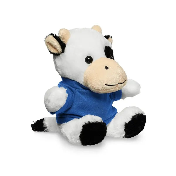 7" Plush Cow With T-Shirt