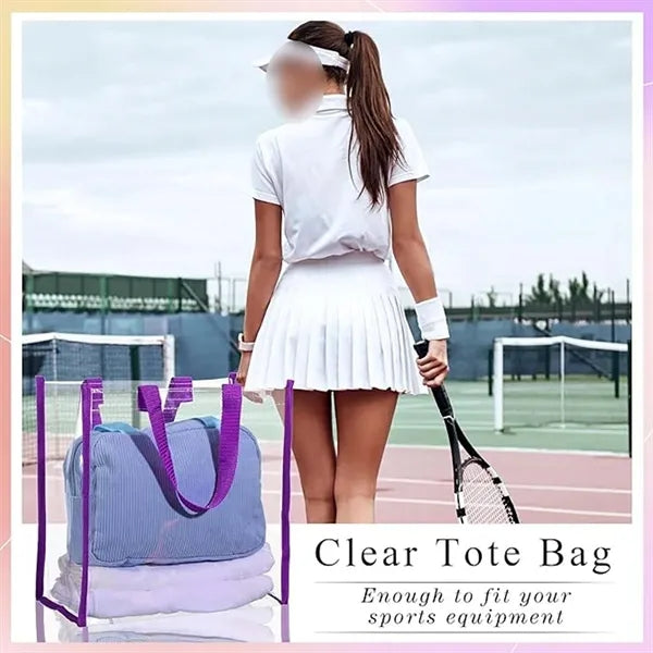 Fashion Party Stadium Shopping Plastic Clear Hand Tote Bag