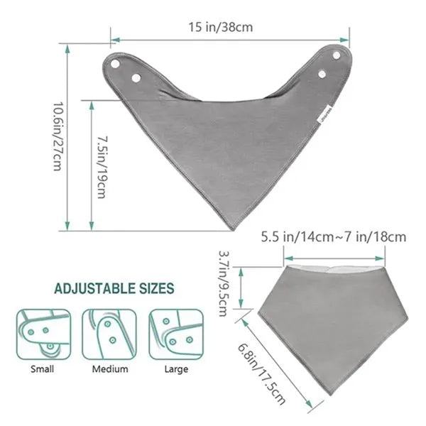 Cotton Baby Bandana Drool Bibs