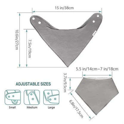 Cotton Baby Bandana Drool Bibs