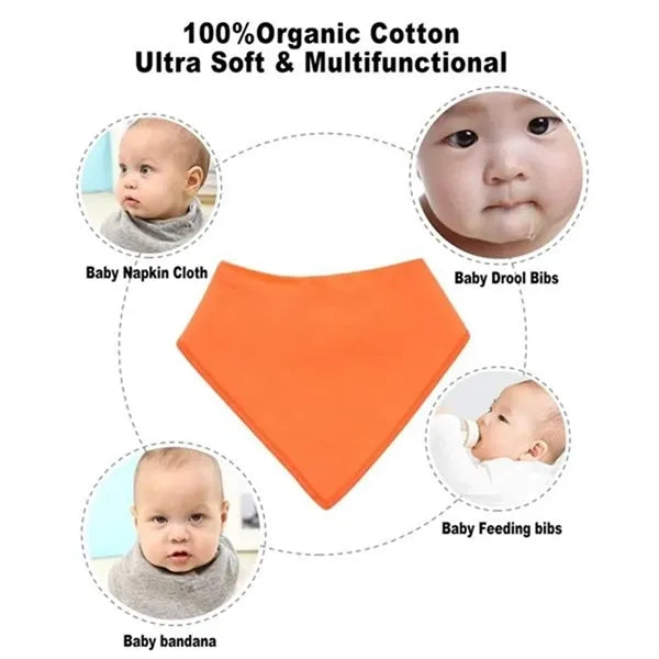 Cotton Baby Bandana Drool Bibs