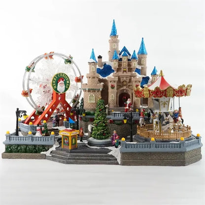 LED Christmas Castle Fairground Animated