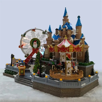 LED Christmas Castle Fairground Animated