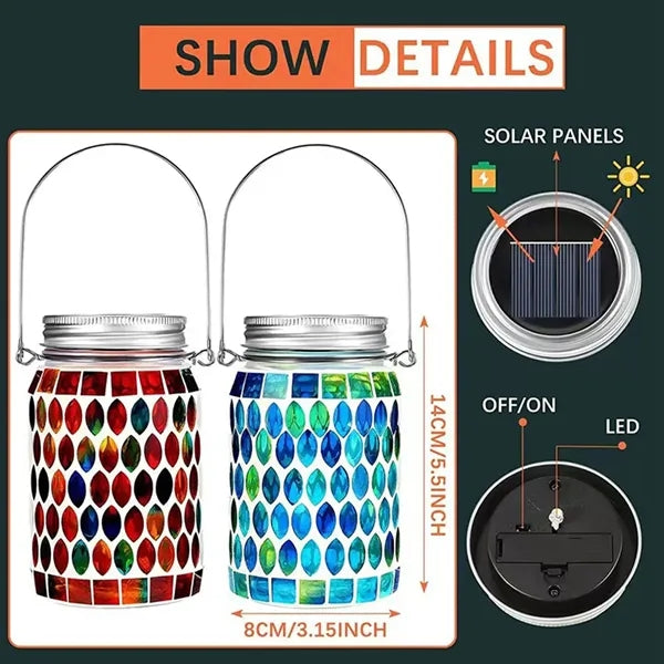 Solar Mosaic Lawn Lantern