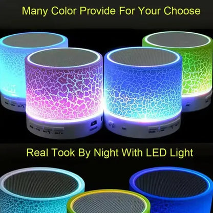 Portable Wireless Mini Speaker with LED Light