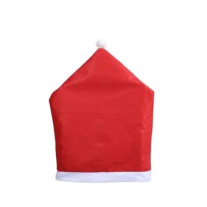 Red Christmas Chair Cover Home Decor