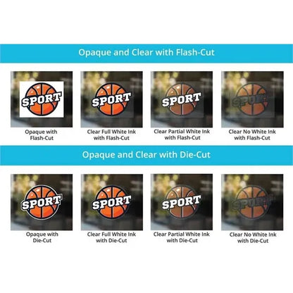 Die-Cut Car Decals / Stickers - Opaque (12" x 12"/SQFT)