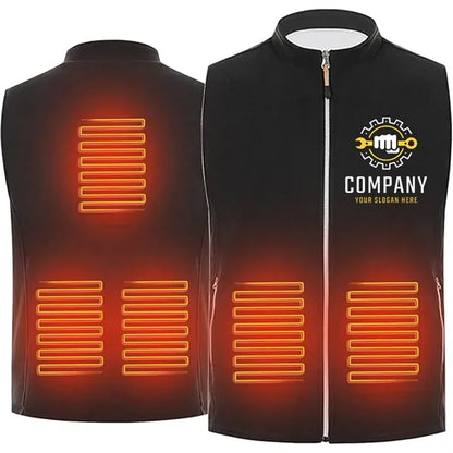 Polar Fleece Heated Vest Warm Jacket