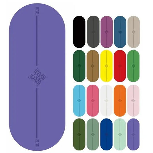 Non-slip Oval PU Rubber Yoga Exercise Mat