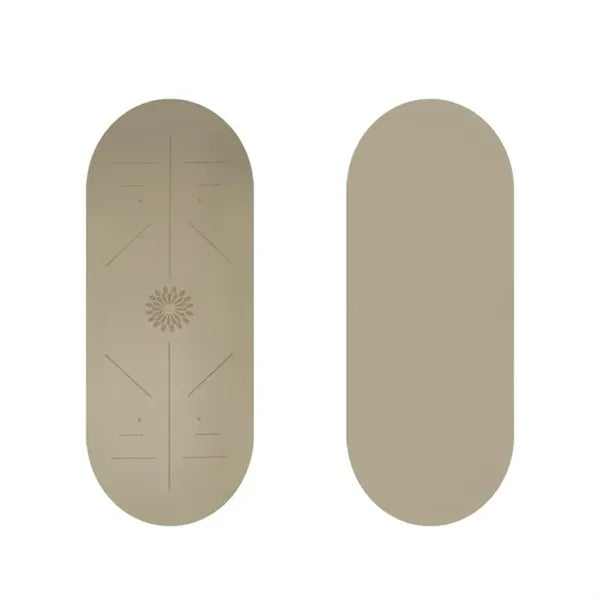 Non-slip Oval PU Rubber Yoga Exercise Mat
