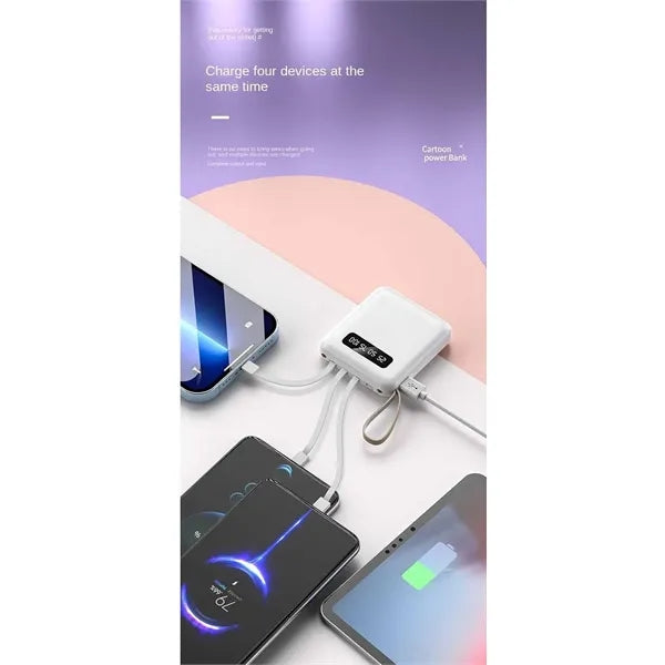 6000mAh Mini Power Bank With Digital Display