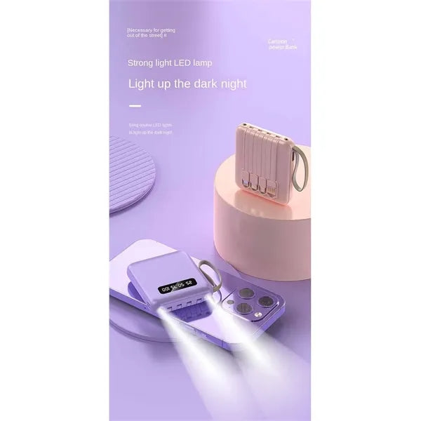 6000mAh Mini Power Bank With Digital Display