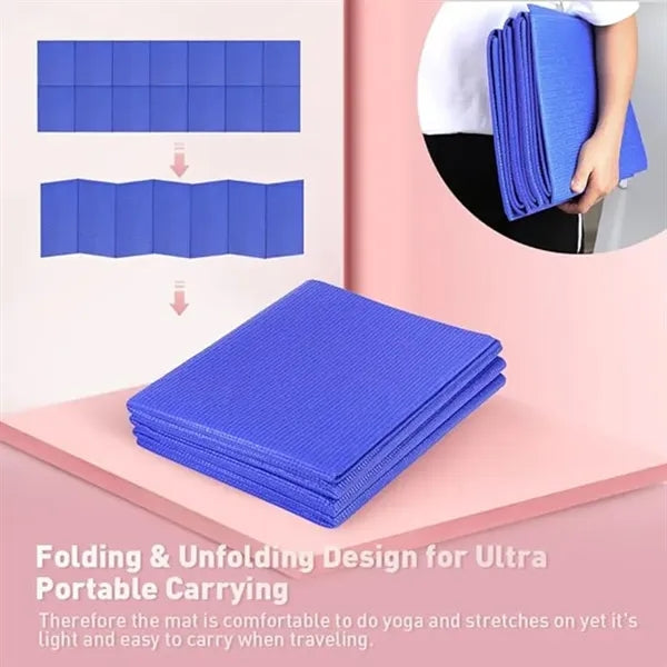 Thick Portable Foldable PVC Yoga Travel Mat
