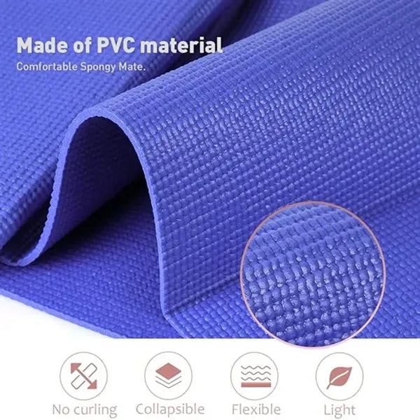 Thick Portable Foldable PVC Yoga Travel Mat