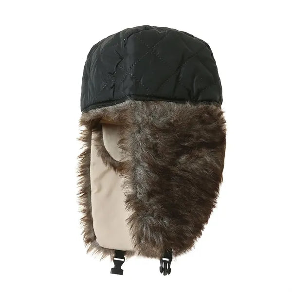 Winter Trapper Faux Fur Hat with Ear Flaps