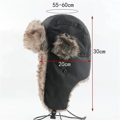 Winter Trapper Faux Fur Hat with Ear Flaps