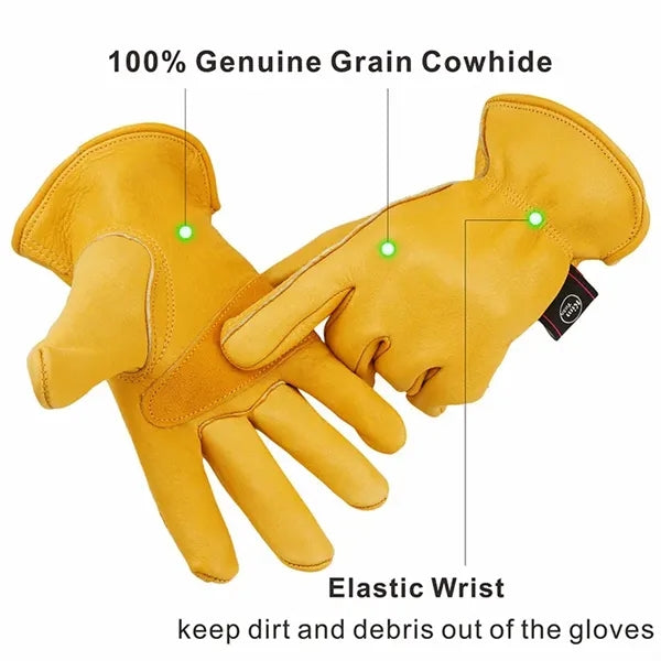 Cowhide Leather Work Gloves