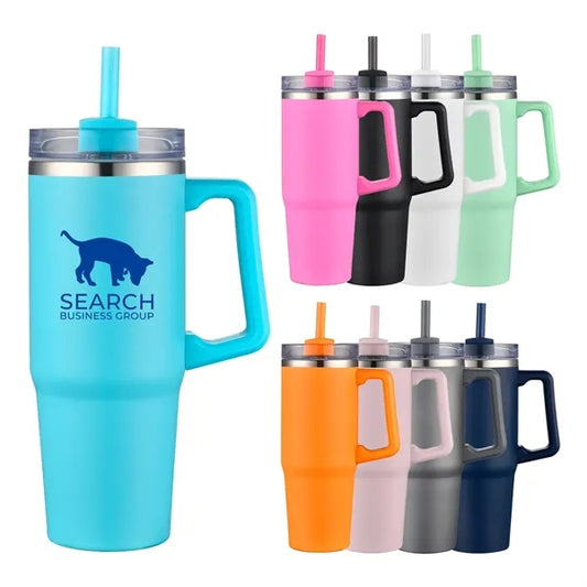 30 oz Travel Mug with Straw