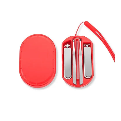 5-Piece Stainless Steel Nail Care Set with Travel Case