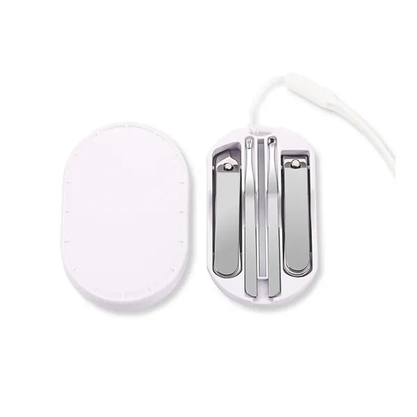 5-Piece Stainless Steel Nail Care Set with Travel Case