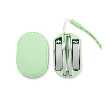 5-Piece Stainless Steel Nail Care Set with Travel Case