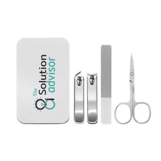 4-Piece Stainless Steel Nail Set in Case