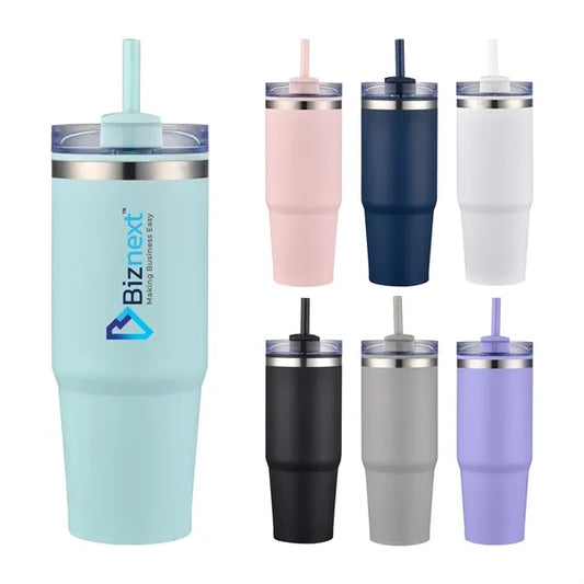 30 oz Travel Tumbler with Straw