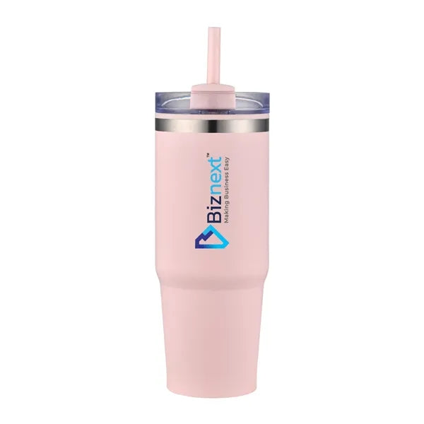 30 oz Travel Tumbler with Straw
