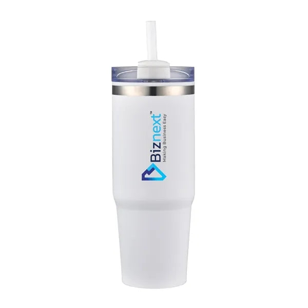 30 oz Travel Tumbler with Straw