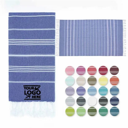Oversized Cotton Turkish Beach Towel With Tassel
