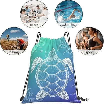 2 in 1 Custom Microfiber Beach Towel Bag
