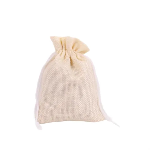 Burlap Drawstring Gift Bag Linen Jute Pouche