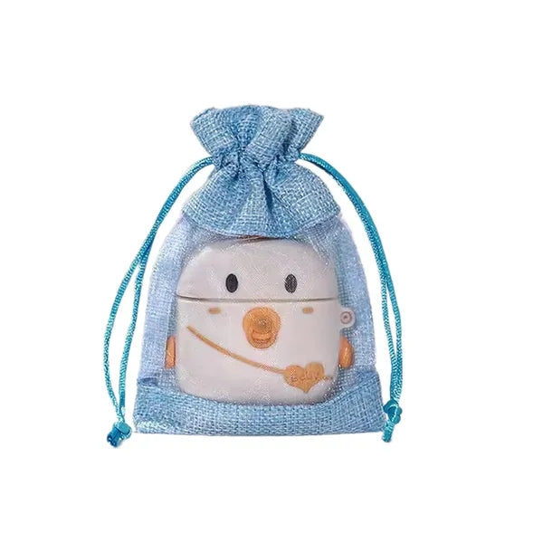 Burlap Drawstring Gift Bag Linen Jute Pouche