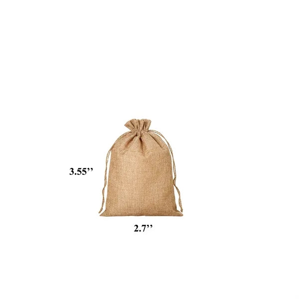 Burlap Drawstring Gift Bag Linen Jute Pouche