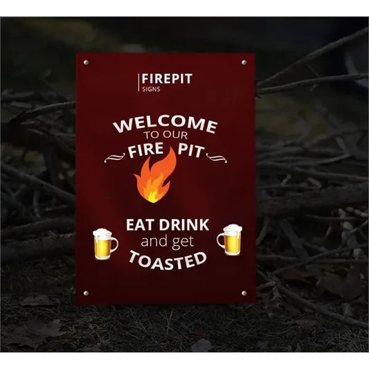 Reflective Firepit Signs (1ft x 1ft/sqft)