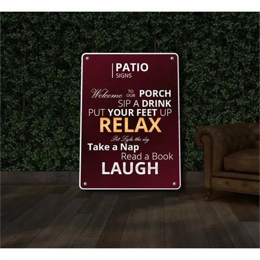 Reflective Patio Signs (1ft x 1ft/sqft)