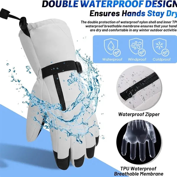Waterproof Touchscreen Ski Gloves