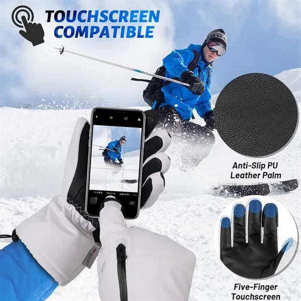 Waterproof Touchscreen Ski Gloves