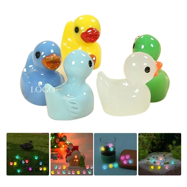 Glow in the dark Resin Decoration Mini Ducks