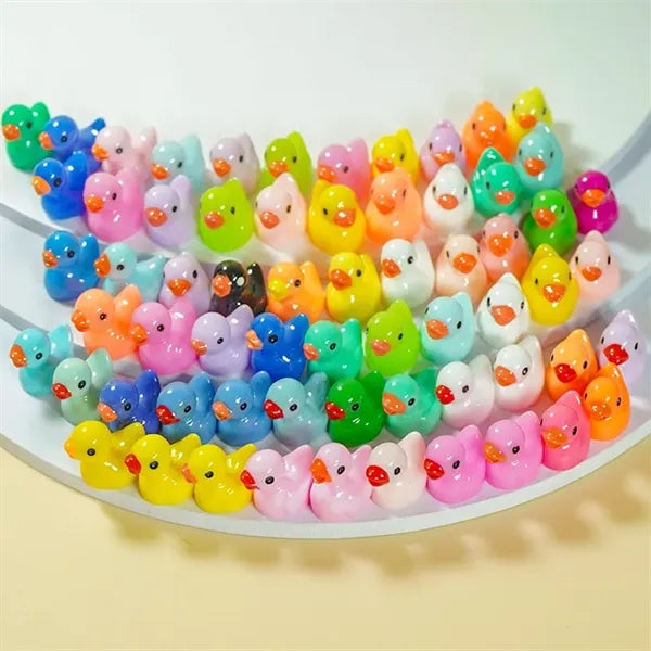 Glow in the dark Resin Decoration Mini Ducks
