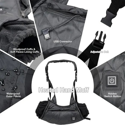 Heated Hand Warming Outdoor Sports Warm Muffs